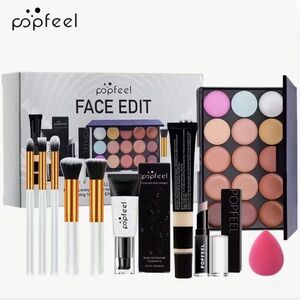 Popfeel Face Edit Makeup & Brush Set